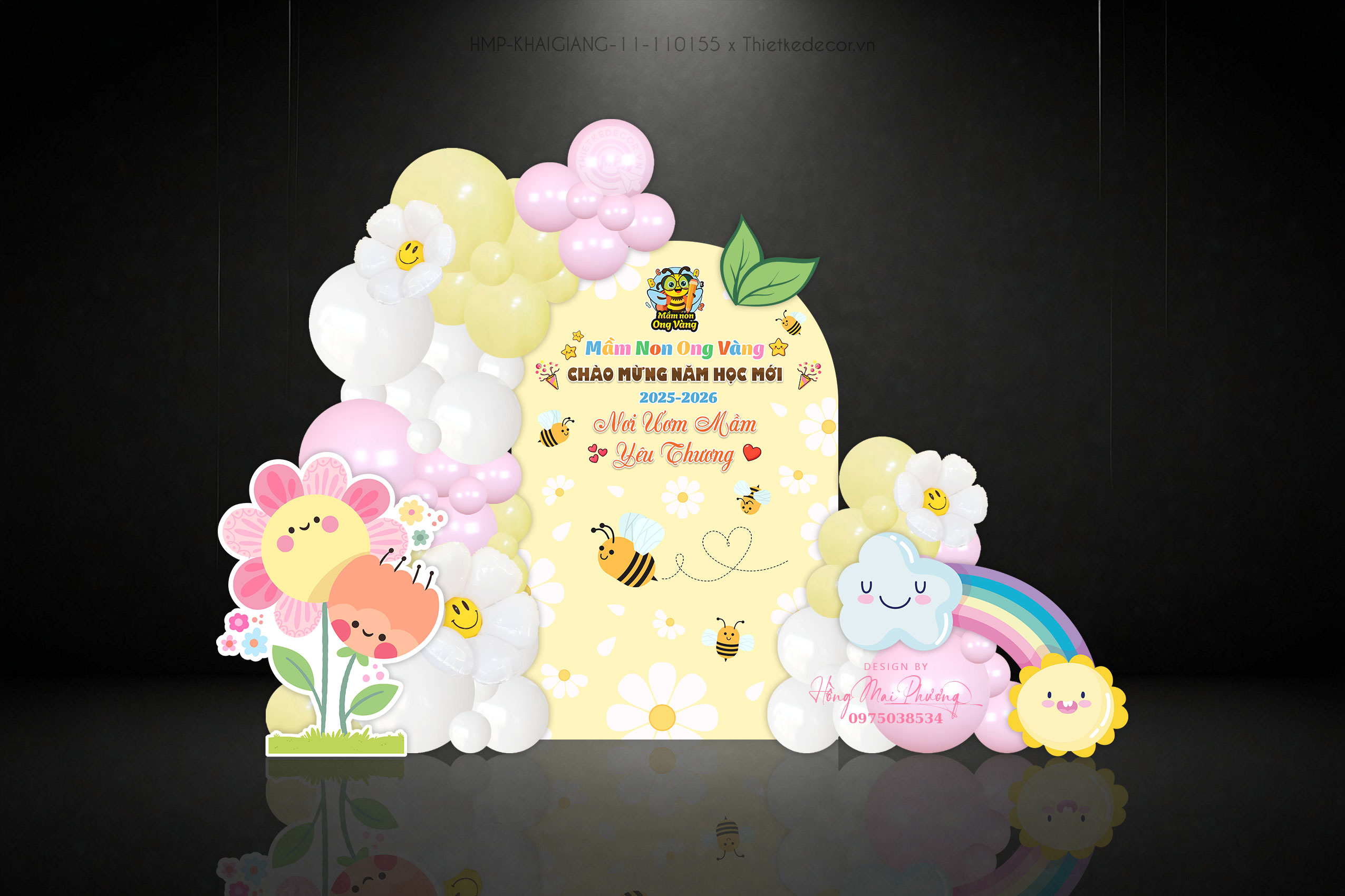 Khai giảng chủ đề đàn ong và vườn hoa cute dành cho các lớp mầm non, tiều học